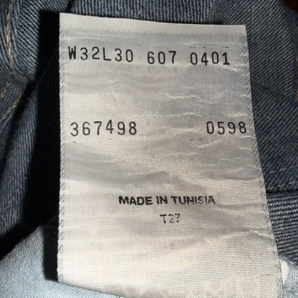LVC Levi’s Vintage 90’s 607 Orange Tab Straight Leg Jean 32 x 30 - Picture 6 of 11